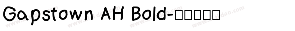 Gapstown AH Bold字体转换